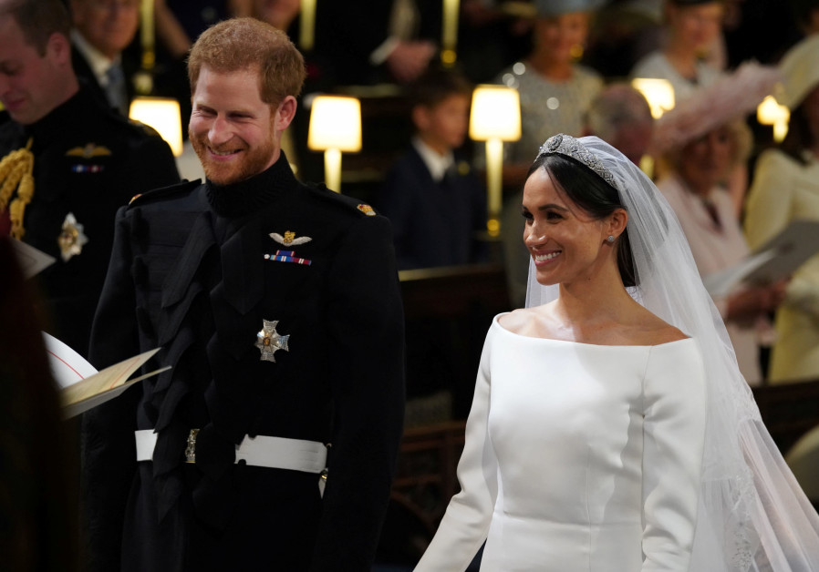 His Royal Highness Prince Harry, Duke of Sussex and Her Royal Highness Meghan Markle, Duchess of Sussex, at their wedding Photo By: POOL His Royal Highness Prince Harry, Duke of Sussex and Her Royal Highness Meghan Markle, Duchess of Sus