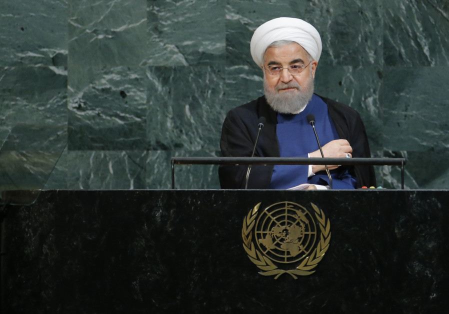Iranian President Hassan Rouhani concludes his address at the 72nd United Nations General Assembly at UN headquarters in New York, US, September 20, 2017. Photo By: REUTERS U.N. report: Iran is complying with nuclear deal restrictions