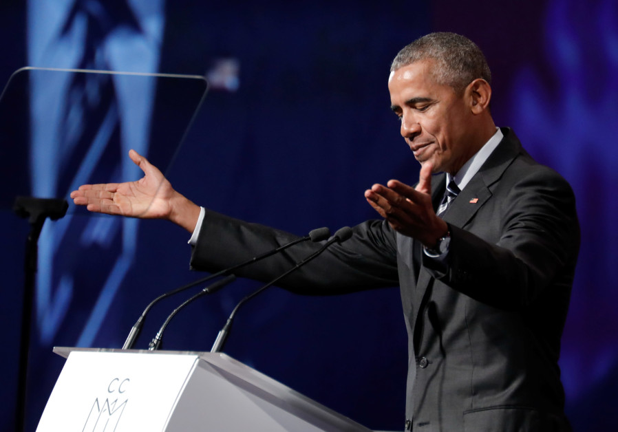Former US President Barack Obama delivers a speech Photo By: DARIO AYALA / REUTERS Former US President Barack Obama delivers a speech