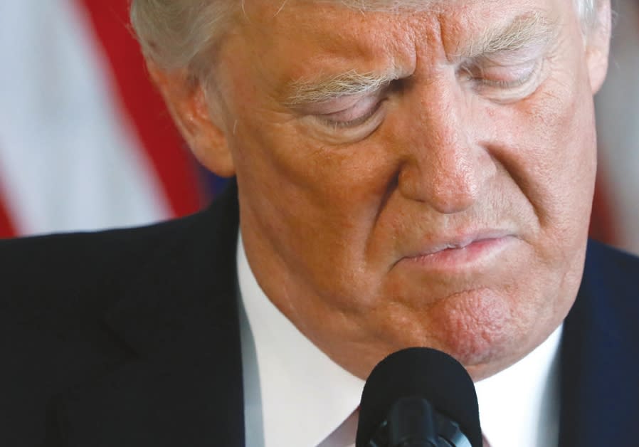 US President Donald Trump delivers remarks about the protests in Charlottesville, Virginia, in 2017 Photo By: JONATHAN ERNST / REUTERS US President Donald Trump delivers remarks about the protests in Charlottesville, Virginia, in 2017