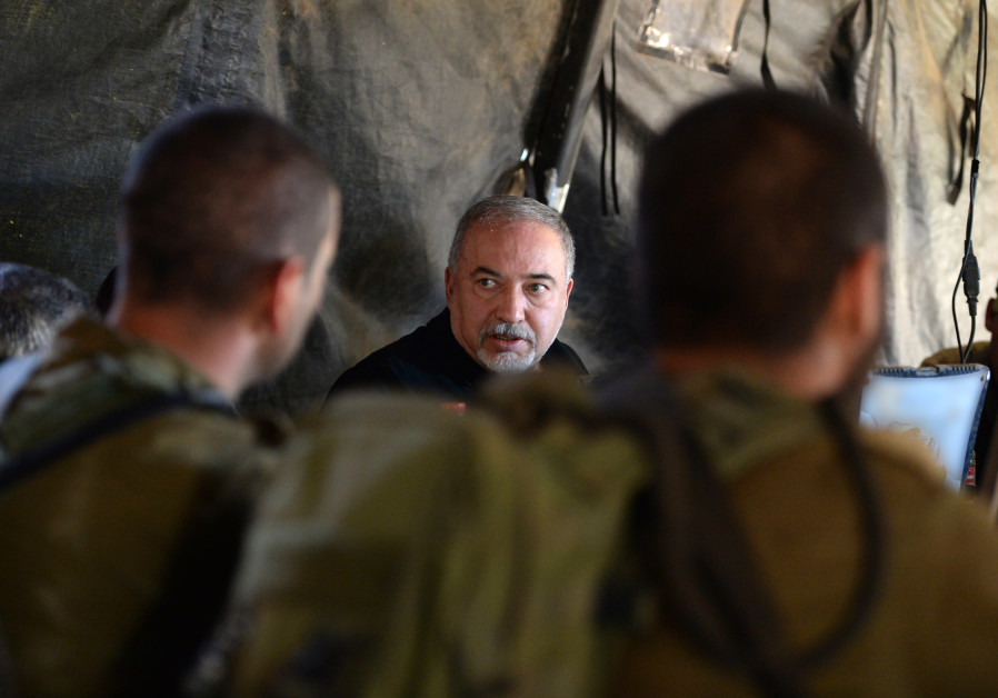 Defense Minister Avigdor Liberman at a military exercise, Aug 21, 2018 Photo By: ARIEL HERMONI / DEFENSE MINISTRY Defense Minister Avigdor Liberman at a military exercise, Aug 21, 2018