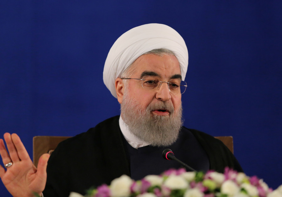 Iranian president Hassan Rouhani gestures during a news conference in Tehran, Iran, May 22, 2017 Photo By: REUTERS Rouhani says new U.S. sanctions have no effect on Iran economy