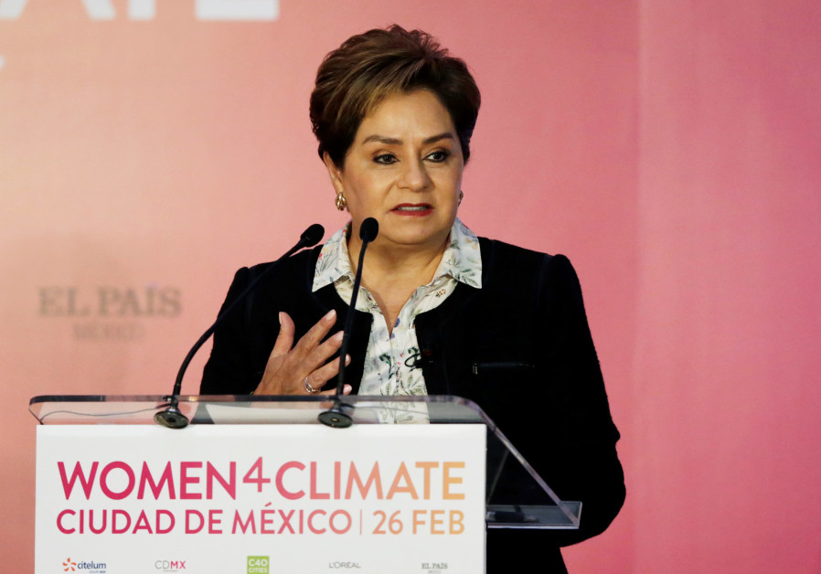 Patricia Espinosa gives a speech during the Women4Climate conference in Mexico City, Mexico February 26, 2018. Photo By: REUTERS/HENRY ROMERO Patricia Espinosa gives a speech during the Women4Climate conference in Mexico City, 2018.