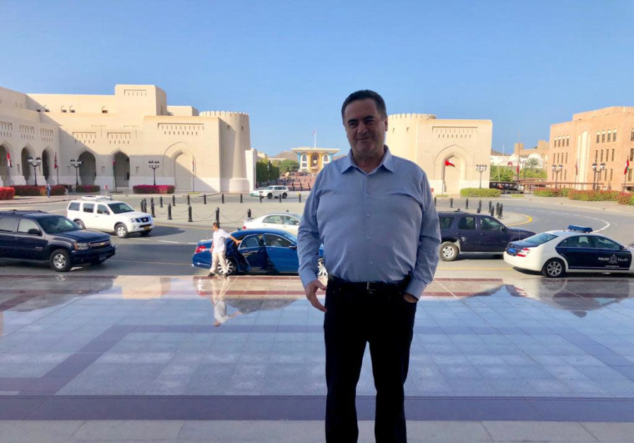 Transportation and Intelligence Minister Israel Katz in Oman. Photo By: Courtesy US backs plan for rail linking Israel with Middle East
