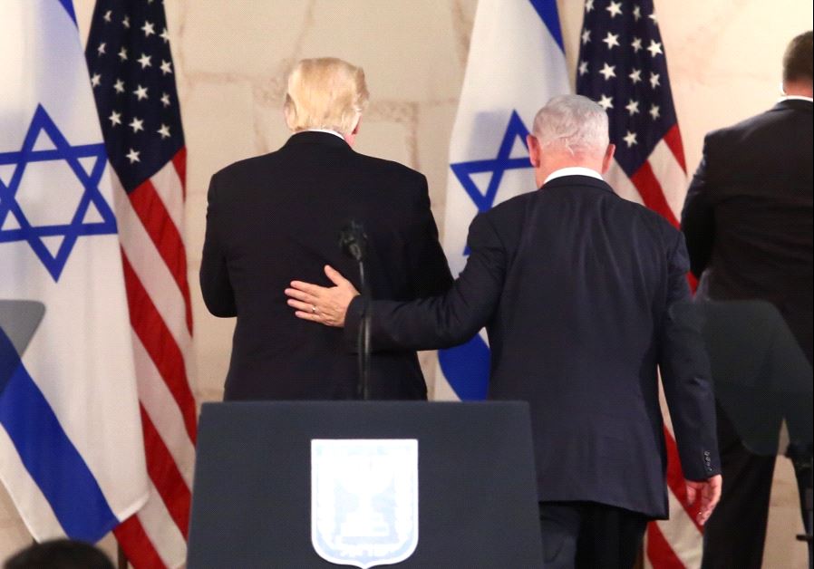 US President Donald Trump and Prime Minister Benjamin Netanyahu at the Israel Museum Photo By: MARC ISRAEL SELLEM US President Donald Trump and Prime Minister Benjamin Netanyahu at the Israel Museum