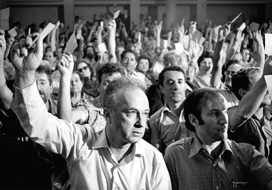 THEN-LABOR Party leader Yitzhak Rabin voting in his party’s leadership elections in the 1970s. Photo By: DAVID RUBINGER IDF anti-tunnel Operation Northern Shield brings proposed election times