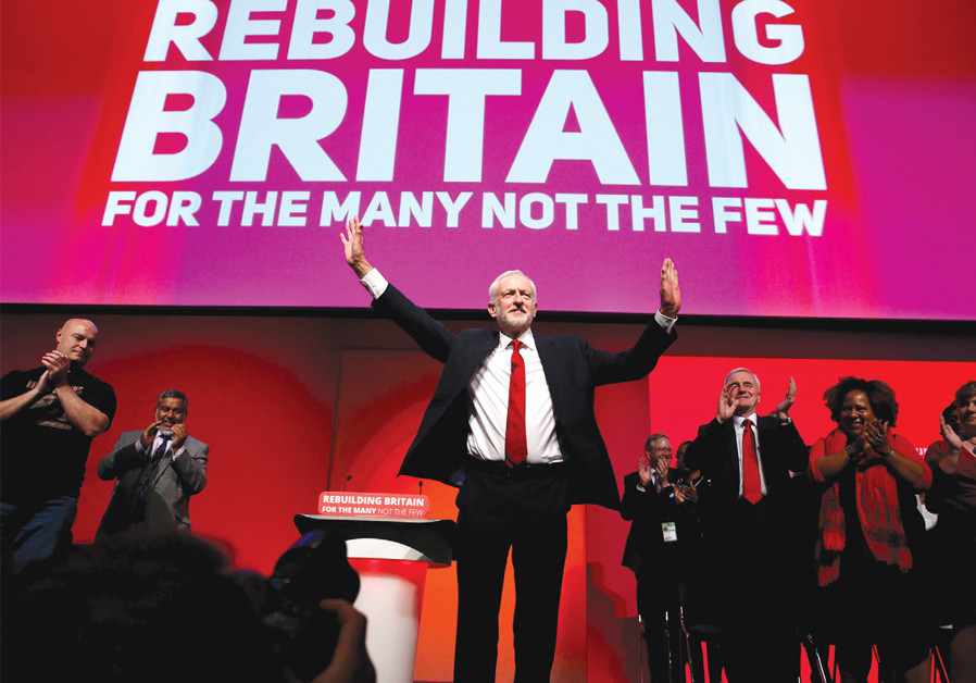 Jeremy Corbyn acknowledges an audience’s applause Photo By: PHIL NOBLE/REUTERS Will antisemitism drive British Jews to make aliyah to Israel?