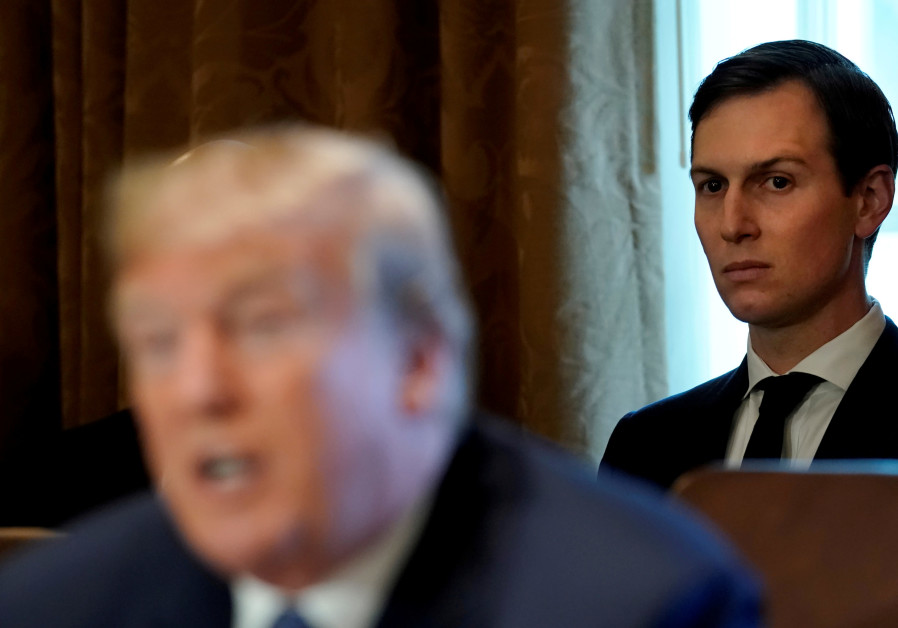 White House Senior adviser Jared Kushner sits behind U.S. President Donald Trump during a cabinet meeting at the White House in Washington, U.S., November 1, 2017 Photo By: REUTERS/KEVIN LAMARQUE Trump appointee overruled recommendation to deny Kushner clearance -report