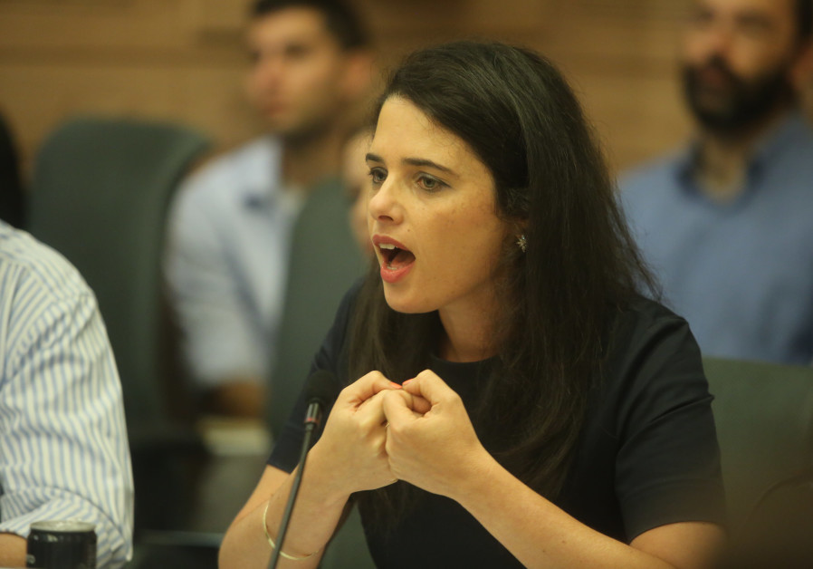 Justice Minister Ayelet Shaked Photo By: MARC ISRAEL SELLEM/THE JERUSALEM POST Justice Minister Ayelet Shaked