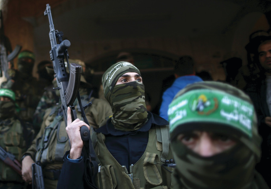 Hamas members Photo By: REUTERS Hamas members