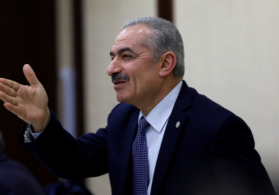 Mohammad Shtayyeh gestures during a Palestinian leadership meeting in Ramallah, in the Israeli-occupied West Bank February 20, 2019. Photo By: MOHAMAD TOROKMAN/REUTERS Mohammad Shtayyeh gestures during a Palestinian leadership meeting in Ramallah, in the Israeli-occup