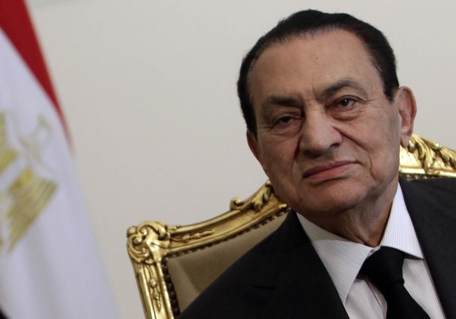 Former Egyptian president Hosni Mubarak seeing in this file photo from 2011 Photo By: REUTERS Hosni Mubarak