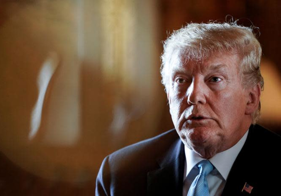 U.S. President Donald Trump listens to a question as he speaks to reporters at his Mar-a-Lago estate in Palm Beach, Florida, U.S., March 29, 2019 Photo By: REUTERS/JOSHUA ROBERTS U.S. President Donald Trump listens to a question as he speaks to reporters
