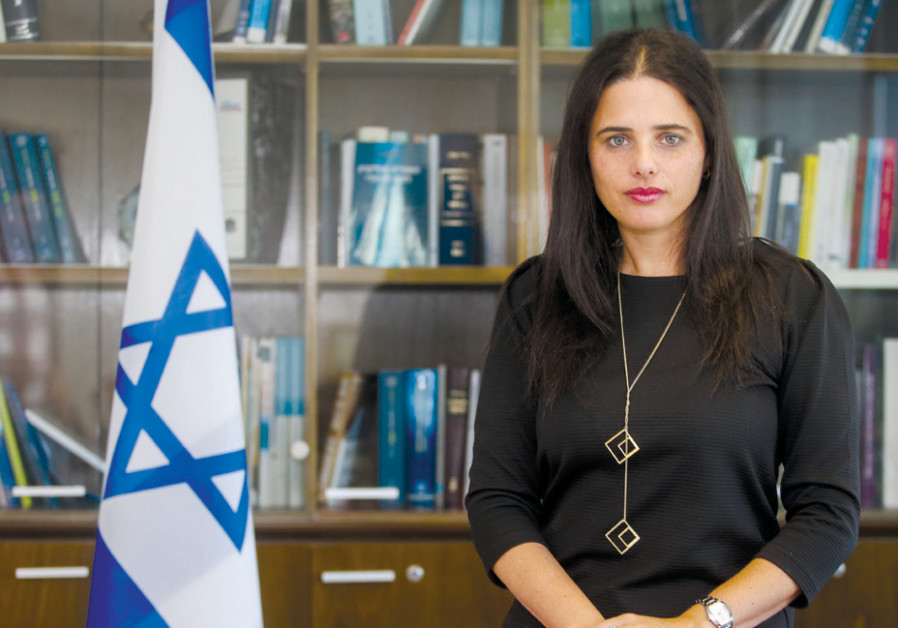 Justice Minister Ayelet Shaked (Bayit Yehudi). Photo By: MARC ISRAEL SELLEM/THE JERUSALEM POST Justice Minister Ayelet Shaked (Bayit Yehudi).