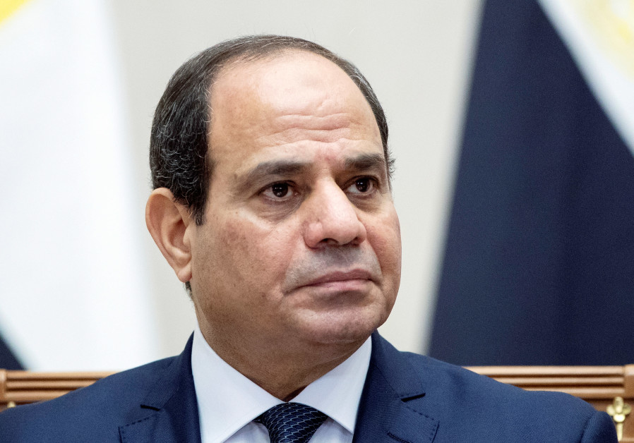 Egyptian President Abdel Fattah al-Sisi Photo By: PAVEL GOLOVKIN/POOL VIA REUTERS Sisi says Egypt won't accept anything against Palestinian wishes