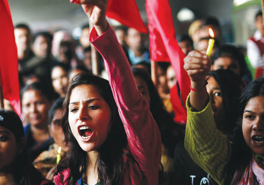 INDIAN WOMEN join the thousands flooding the streets and protesting sexual violence, after the gang rape and murder of a 23-year-old woman. Photo By: ADNAN ABIDI/ REUTERS Breaking the silence about rape