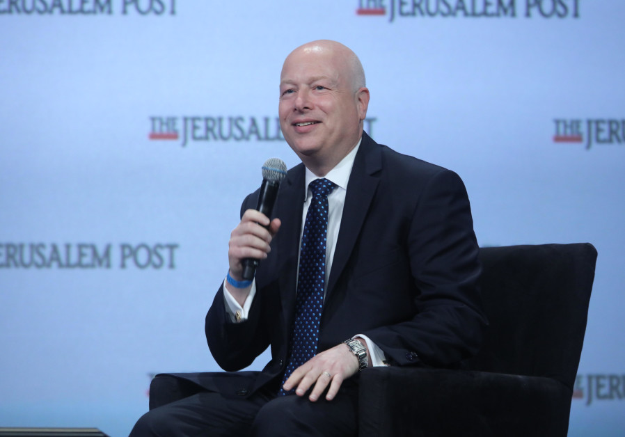 US Middle East envoy Jason Greenblatt speaks at the 8th annual Jerusalem Post conference, New York Photo By: MARC ISRAEL SELLEM/THE JERUSALEM POST Greenblatt slams PA's pay-for-slay rise, asks: Why do donor countries allow it?