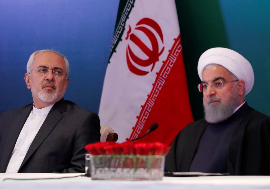 Iranian President Hassan Rouhani (R) and Foreign Minister Mohammad Javad Zarif attend a meeting with Muslim leaders and scholars in Hyderabad, India, February 15, 2018 Photo By: DANISH SIDDIQUI/ REUTERS Iranian President Hassan Rouhani (R) and Foreign Minister Mohammad Javad Zarif attend a meeting with