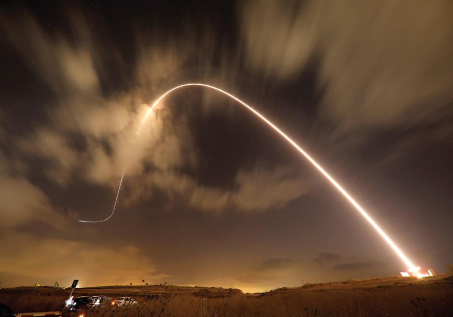 An Iron Dome anti-missile system fires an interceptor missile as rockets are launched from Gaza toward Israel on August 9 Photo By: AMIR COHEN/REUTERS Air raid sirens activated in Sderot, Gaza Border communities