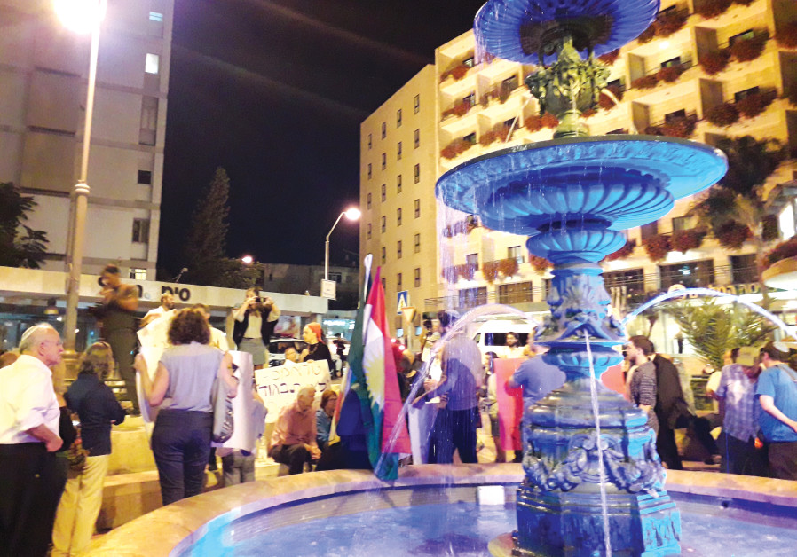 People of all types and ages gathered in Jerusalem on October 12 in a rally for the Kurds Photo By: LIAT COLLINS My Word: Protecting the Kurds and refusing to be silent
