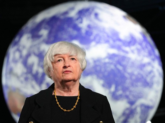 Inflation - GLASGOW, SCOTLAND - NOVEMBER 03: US Treasury Secretary Janet Yellen takes part in a CNN television interview in the Action Zone at COP26 on November 03, 2021 in Glasgow, Scotland. Day Four of COP26 is billed as Finance Day at the 2021 climate summit in Glasgow. Global political and Business leaders will discuss the role of money in achieving net zero around the world. COP26 is the 26th "Conference of the Parties" and represents a gathering of all the countries signed on to the U.N. Framework Convention on Climate Change and the Paris Climate Agreement. The aim of this year's conference is to commit countries to net-zero carbon emissions by 2050. (Photo by Christopher Furlong/Getty Images)