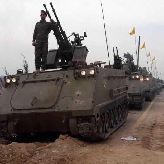 Hezbollah’s first-ever military parade on foreign soil, held in the Syrian city of Qusayr. (credit: ARAB SOCIAL MEDIA) Hezbollah’s first-ever military parade on foreign soil, held in the Syrian city of Qusayr. (credit: ARAB SOCIAL MEDIA)