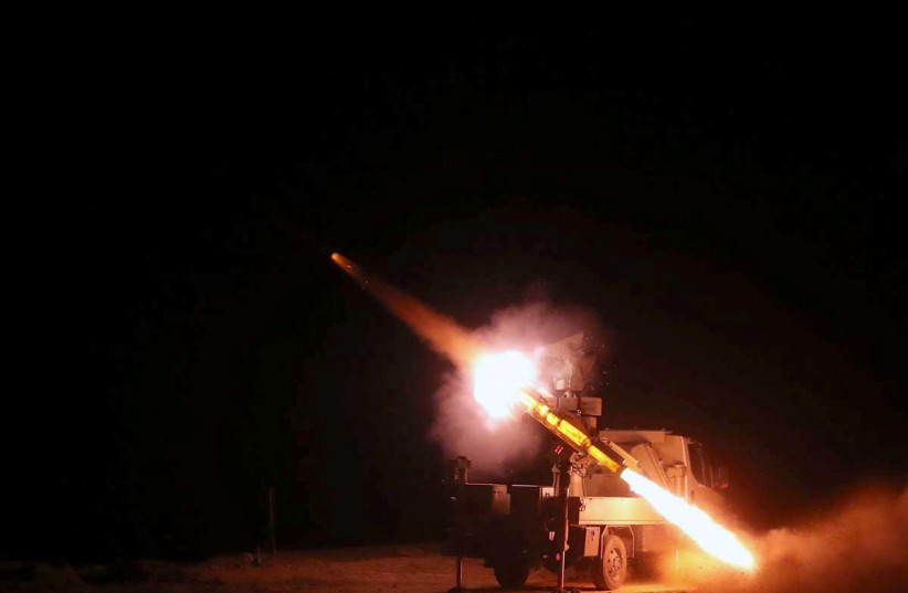 An undated handout picture shows a missile being launched during a military exercise in an undisclosed location in Iran, obtained by Reuters on February 28, 2023. (credit: IRANIAN ARMY/WANA (WEST ASIA NEWS AGENCY)/HANDOUT VIA REUTERS) An undated handout picture shows a missile being launched during a military exercise in an undisclosed location in Iran, obtained by Reuters on February 28, 2023. (credit: IRANIAN ARMY/WANA (WEST ASIA NEWS AGENCY)/HANDOUT VIA REUTERS)