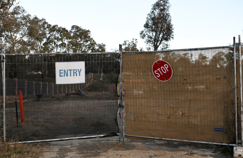A view of an entrance to the site of the blocked new Russian embassy in Canberra, Australia, June 16, 2023. (credit: REUTERS/TRACEY NEARMY) A view of an entrance to the site of the blocked new Russian embassy in Canberra, Australia, June 16, 2023. (credit: REUTERS/TRACEY NEARMY)