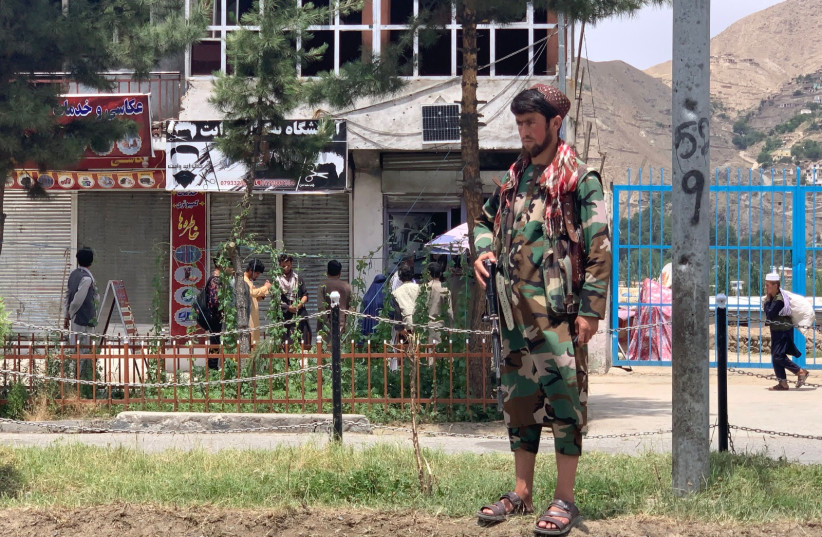 A member of Taliban stands guard near the site of a suicide attack in Faizabad district of Badakhshan province on June 6, 2023. (credit: OMER ABRAR/AFP via Getty Images) A member of Taliban stands guard near the site of a suicide attack in Faizabad district of Badakhshan province on June 6, 2023. (credit: OMER ABRAR/AFP via Getty Images)