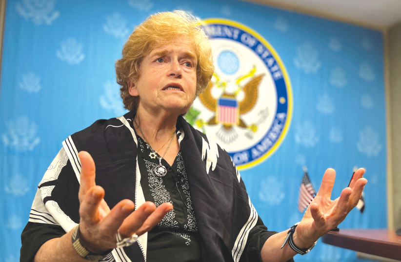 DEBORAH LIPSTADT, Biden’s envoy to monitor and combat antisemitism, said that this is a ‘historic moment in the modern fight against what’s known as the fight against the world’s oldest hatred.’ (credit: Abdel Hadi Ramahi/Reuters) DEBORAH LIPSTADT, Biden’s envoy to monitor and combat antisemitism, said that this is a ‘historic moment in the modern fight against what’s known as the fight against the world’s oldest hatred.’ (credit: Abdel Hadi Ramahi/Reuters)