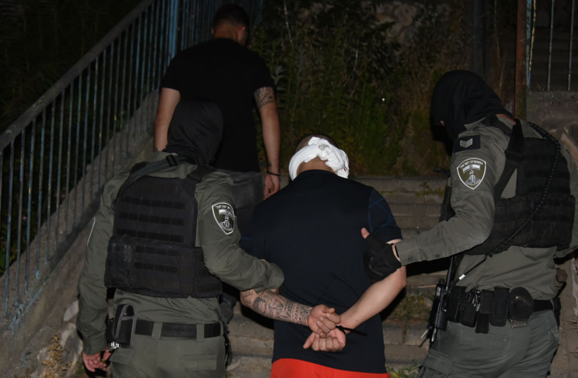 Police arrest suspects in gang violence in Nazareth, June 9, 2023 (credit: ISRAEL POLICE) Police arrest suspects in gang violence in Nazareth, June 9, 2023 (credit: ISRAEL POLICE)
