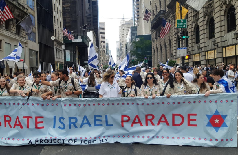 The Celebrate Israel Parade in New York City on June 4, 2023 (credit: MARC ISRAEL SELLEM/THE JERUSALEM POST) The Celebrate Israel Parade in New York City on June 4, 2023 (credit: MARC ISRAEL SELLEM/THE JERUSALEM POST)