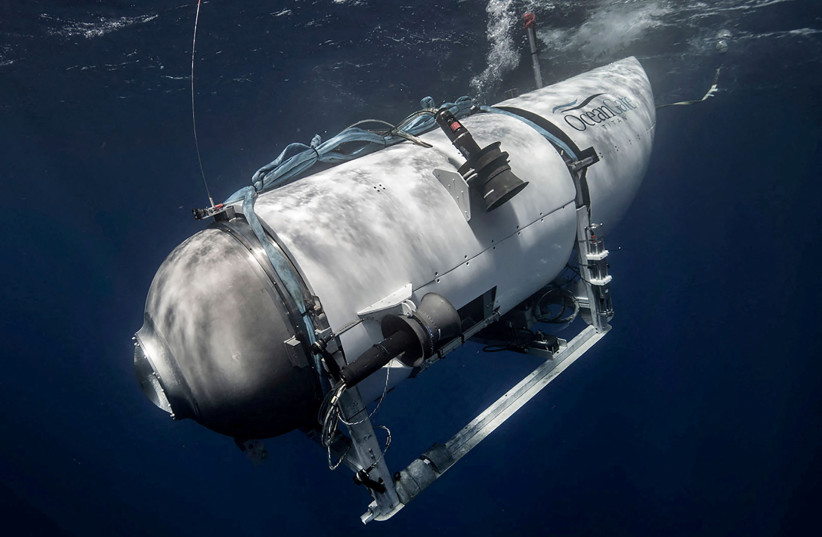 The Titan submersible, operated by OceanGate Expeditions to explore the wreckage of the sunken Titanic off the coast of Newfoundland, dives in an undated photograph (credit: OceanGate Expeditions/Handout via REUTERS) The Titan submersible, operated by OceanGate Expeditions to explore the wreckage of the sunken Titanic off the coast of Newfoundland, dives in an undated photograph (credit: OceanGate Expeditions/Handout via REUTERS)
