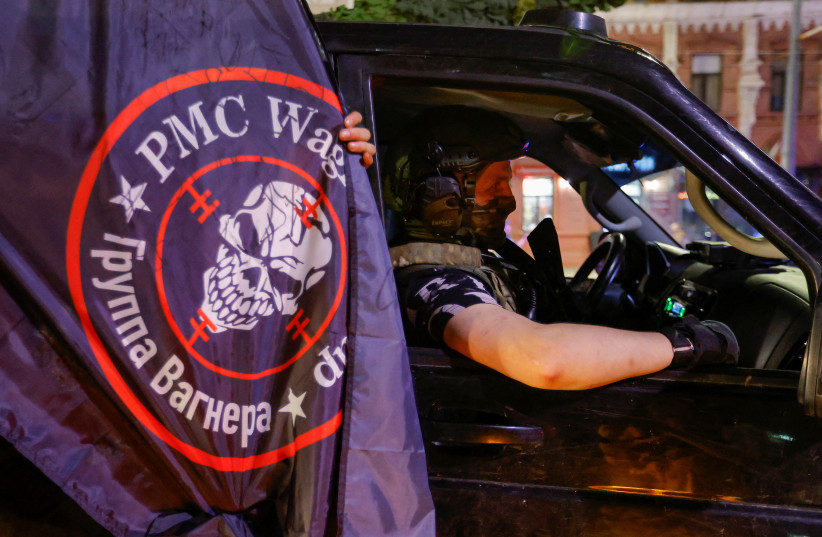 Fighters of Wagner private mercenary group pull out of the headquarters of the Southern Military District to return to base, in the city of Rostov-on-Don, Russia, June 24, 2023. (credit: Alexander Ermochenko/Reuters) Fighters of Wagner private mercenary group pull out of the headquarters of the Southern Military District to return to base, in the city of Rostov-on-Don, Russia, June 24, 2023. (credit: Alexander Ermochenko/Reuters)