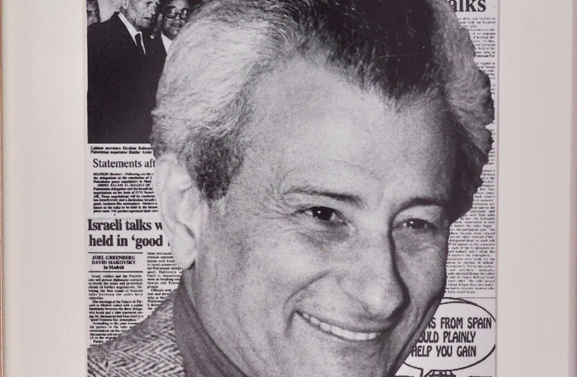 DAVID BAR-ILLAN, editor of 'The Jerusalem Post,' 1992-1996, as depicted on the 'wall of editors' at the paper's office. (credit: MARC ISRAEL SELLEM) DAVID BAR-ILLAN, editor of 'The Jerusalem Post,' 1992-1996, as depicted on the 'wall of editors' at the paper's office. (credit: MARC ISRAEL SELLEM)