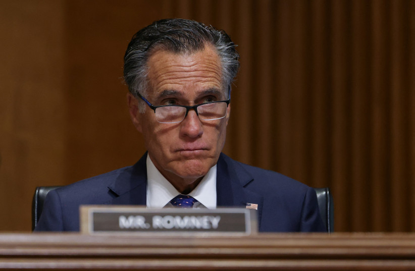 U.S. Senator Mitt Romney (R-UT) attends a Senate Foreign Relations Committee hearing on ''Accountability for Russian Atrocities in Ukraine,'' on Capitol Hill in Washington, U.S., May 31, 2023 (credit: REUTERS/Julia Nikhinson) U.S. Senator Mitt Romney (R-UT) attends a Senate Foreign Relations Committee hearing on ''Accountability for Russian Atrocities in Ukraine,'' on Capitol Hill in Washington, U.S., May 31, 2023 (credit: REUTERS/Julia Nikhinson)