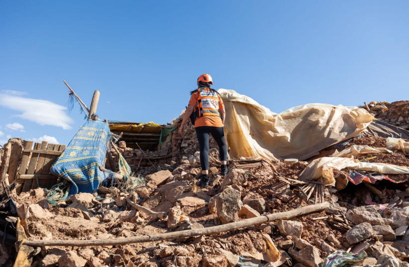 The United Hatzalah team in operation in Morocco, September 2023 (credit: UNITED HATZALAH) The United Hatzalah team in operation in Morocco, September 2023 (credit: UNITED HATZALAH)