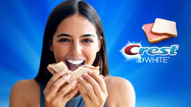 Image for article titled Crest Introduces New Ham And Cheese Whitening Sandwiches