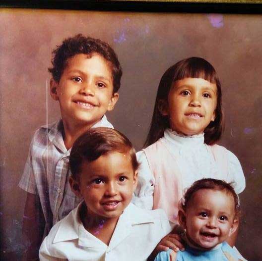 Clockwise from top left: Robert Ray Arsiaga, the author, Jeremy Adam Arsiaga, Gilbert Arsiaga Jr. (Photo courtesy of Angel Munoz)
