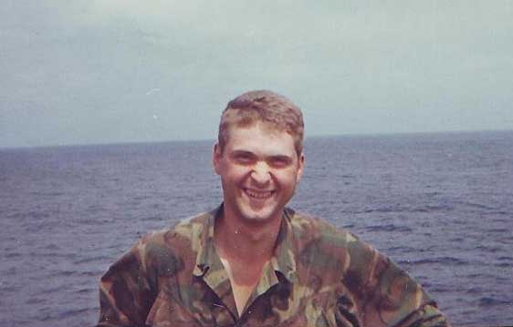 Roger Madden, on his way to Vietnam.