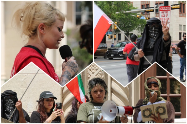Socialist Public School Teacher Rallies Crowd Against ICE, Police in Texas (Randy Clark/Breitbart Texas)